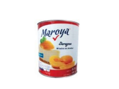 MITADES DE DURAZNO EN ALMIBAR MAROYA 820 gr