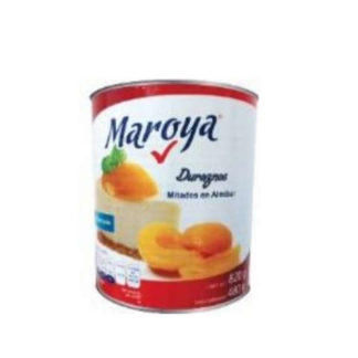 MITADES DE DURAZNO EN ALMIBAR MAROYA CJA C/6 LATAS DE 3 kg