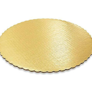 BASE PARA PASTEL 12" DORADA PAQ 25 PZS