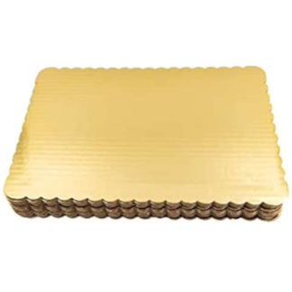 BASE PARA PASTEL 14" DORADA PAQ 25 PZS
