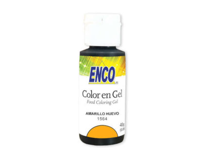 COLOR GEL AMARILLO HUEVO CJ/25 PZ 40 grs.